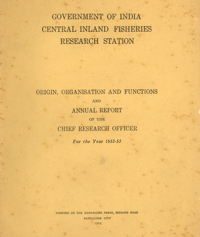 Annual Report 1954